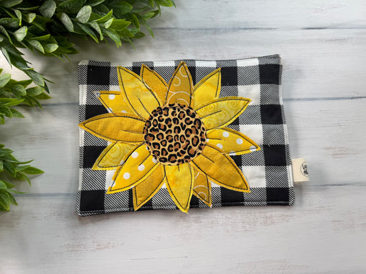 Sunflower mug rug