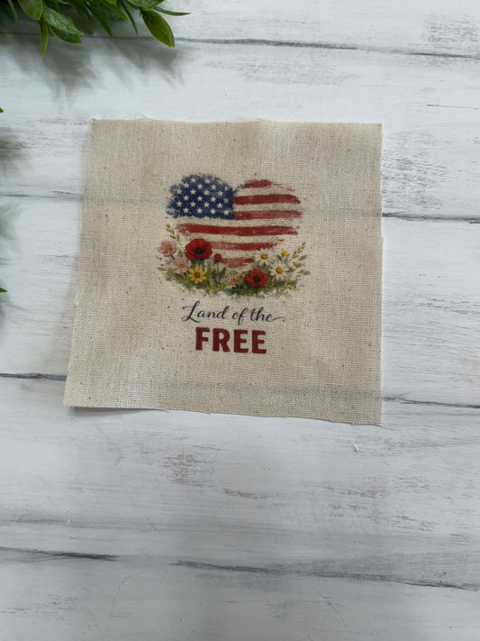 Land of the free 5” patch