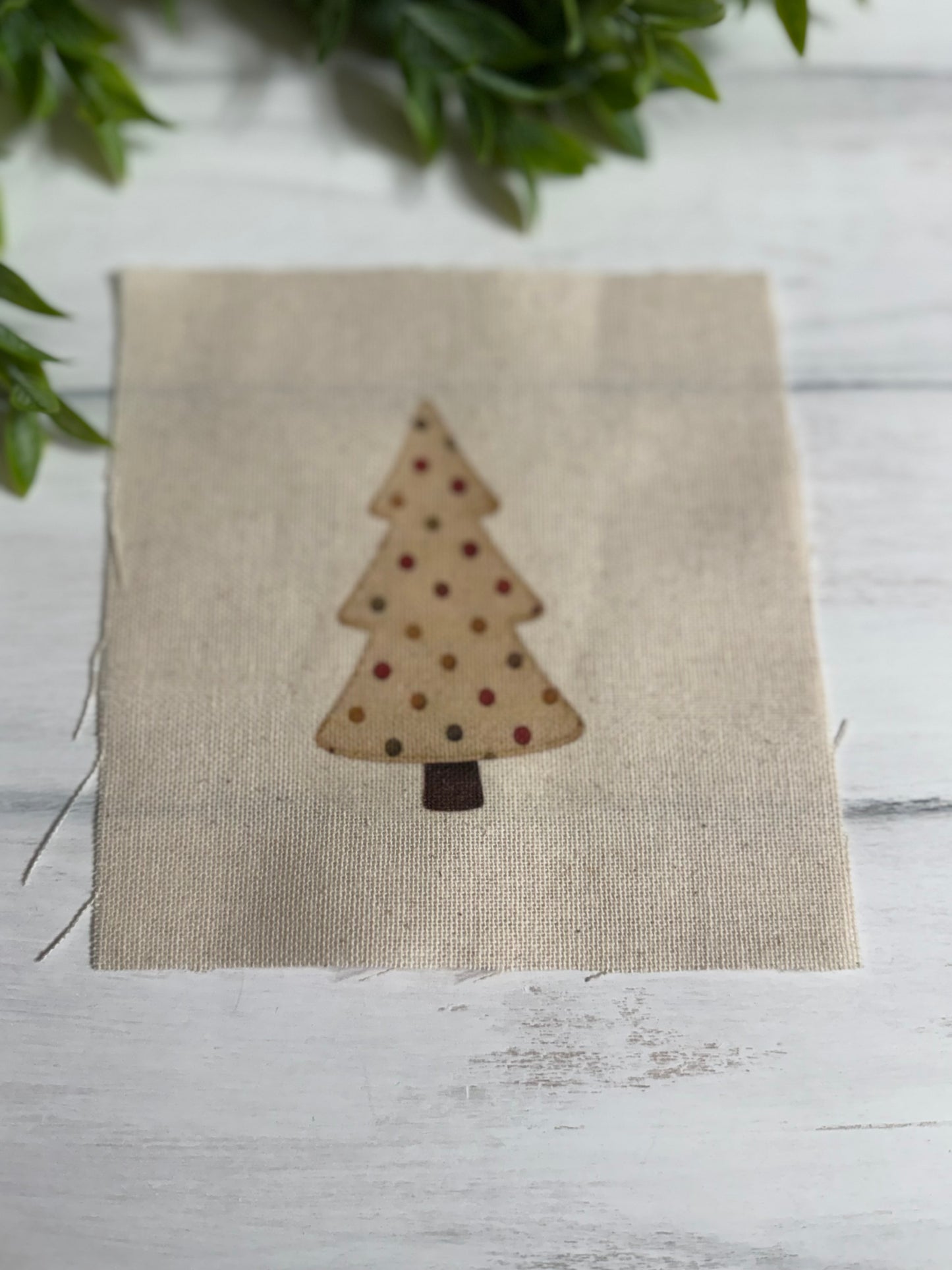 Dot print tree 5” patch