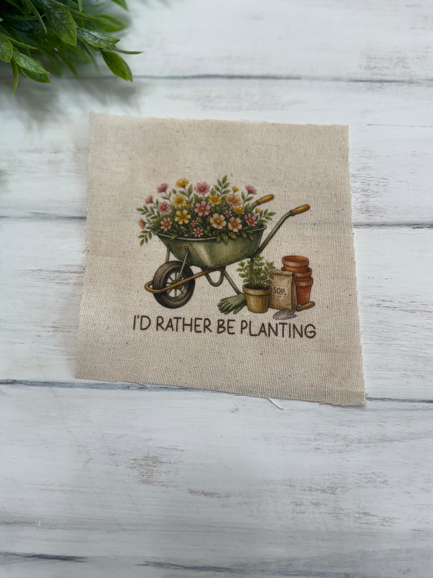 I’d rather be planting 5” patch