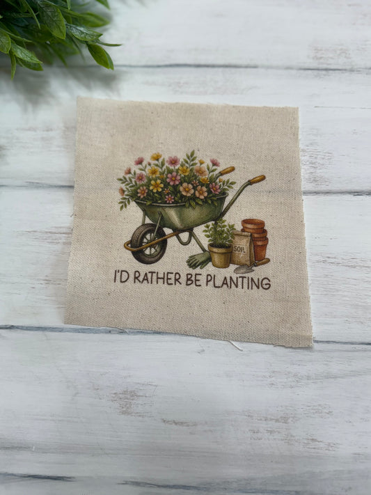 I’d rather be planting 5” patch