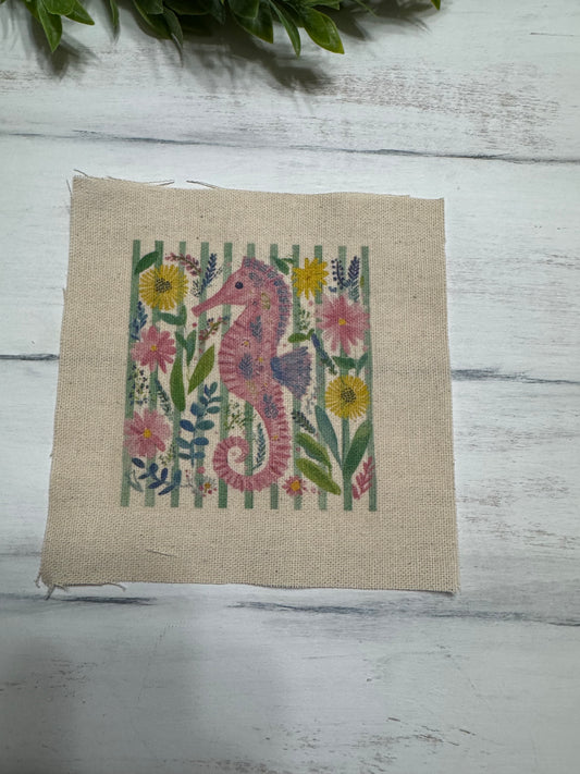 Bright seahorse 5” patch