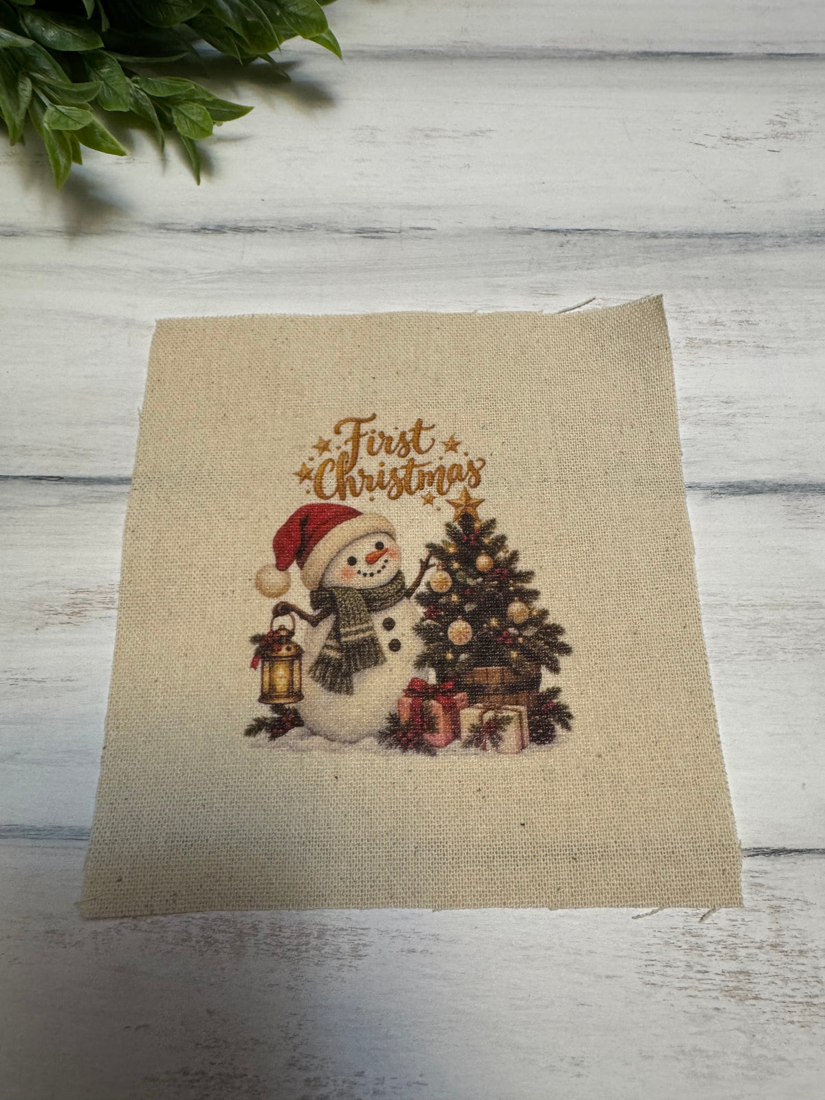 1st Xmas snowman 5” patch