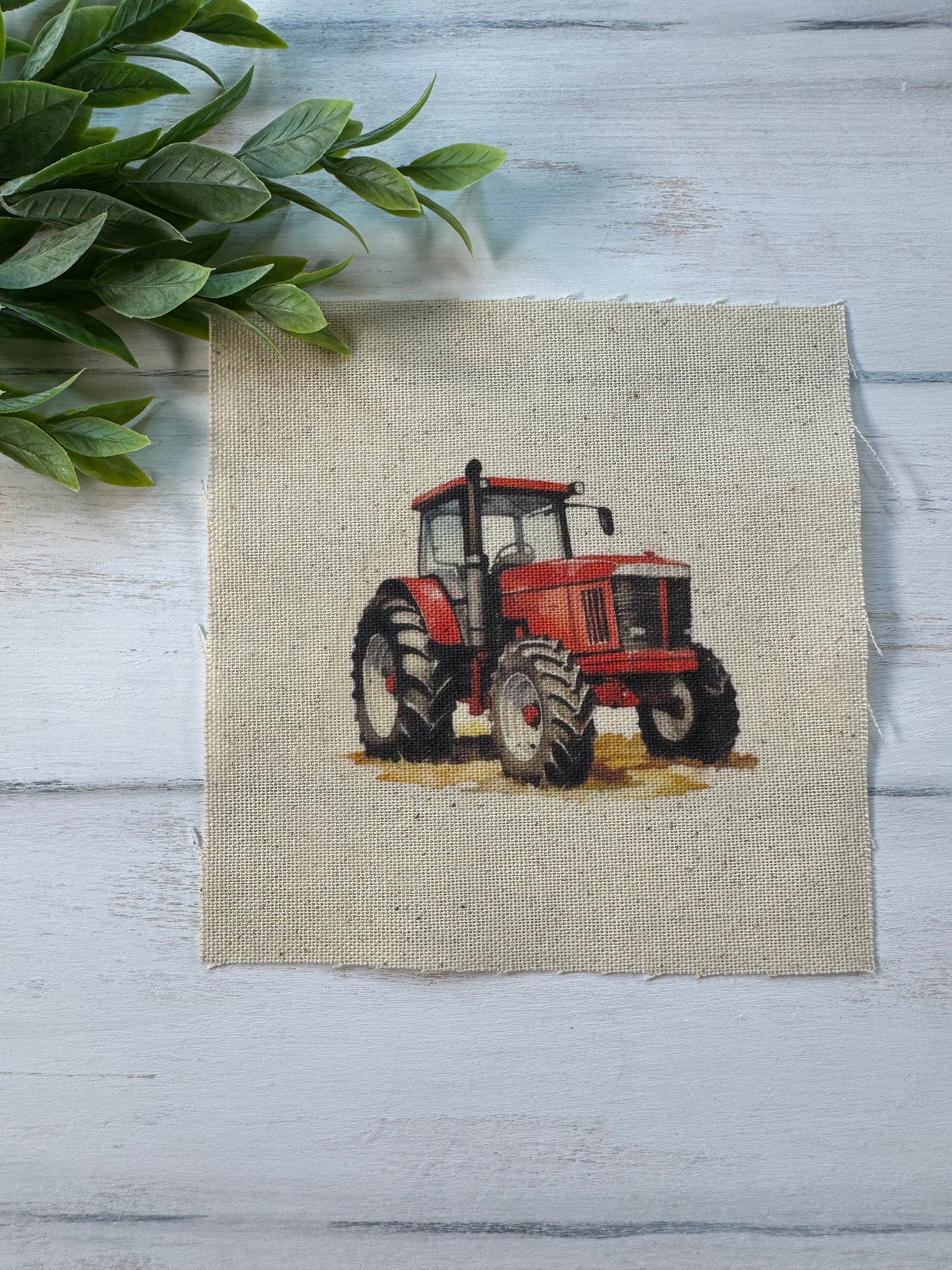 Red tractor 5” patch