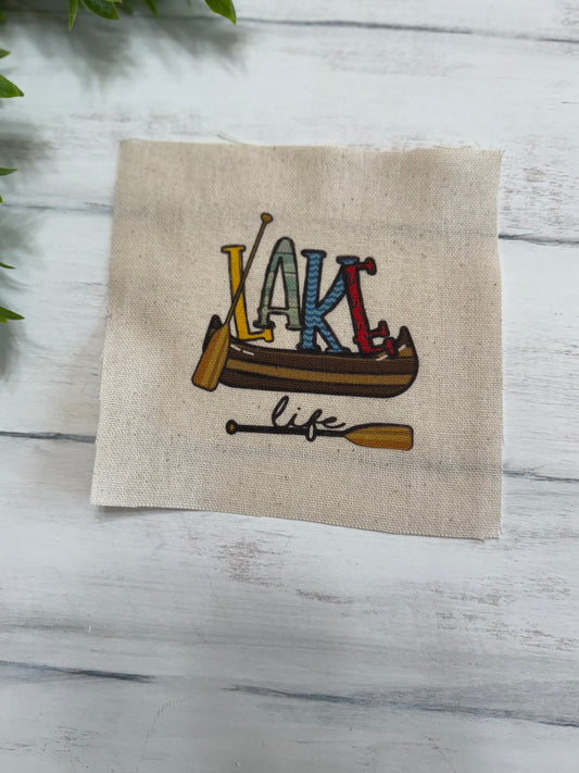Lake life 5” patch
