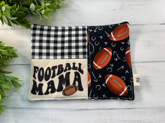 Football Mama mug rug