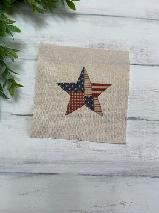 Patchwork star 5” patch