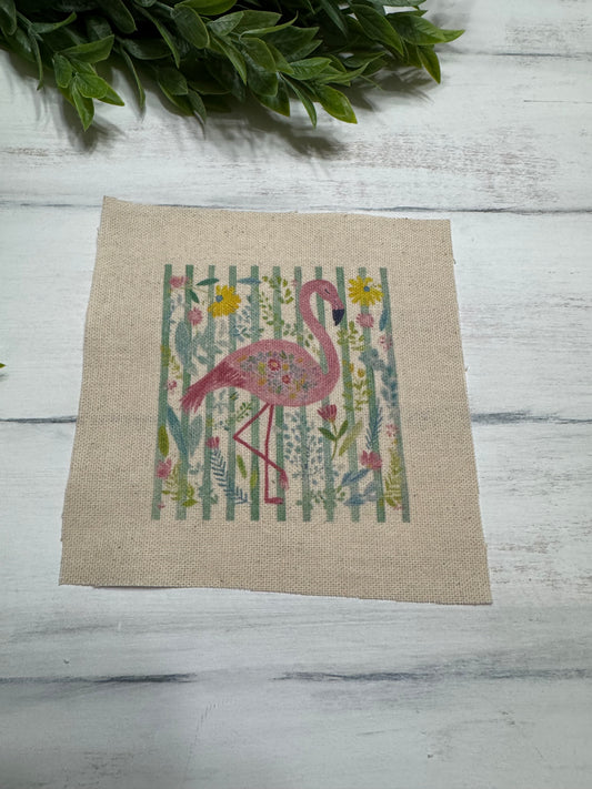 Bright flamingo 5” patch