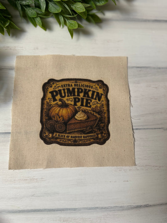 Pumpkin pie vintage 5” patch