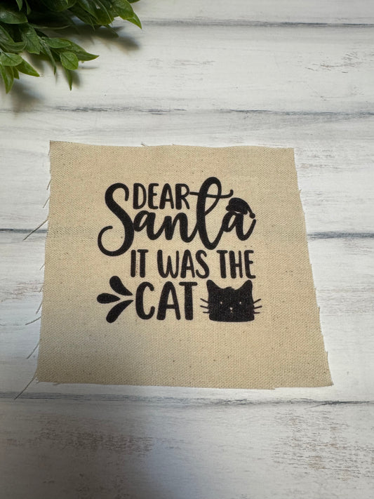 Dear Santa- cat 5” patch