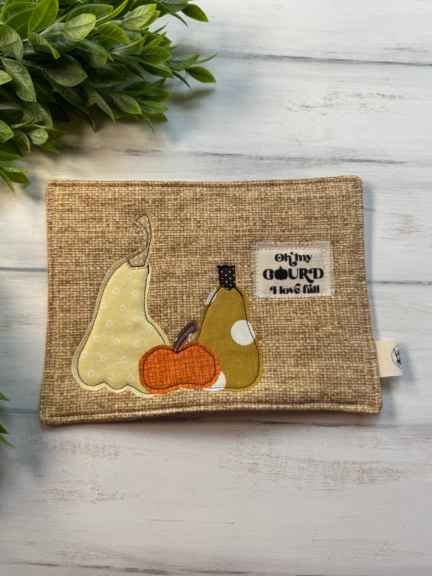 Oh my gourd mug rug