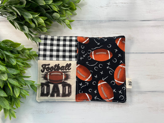 Football Dad mug rug