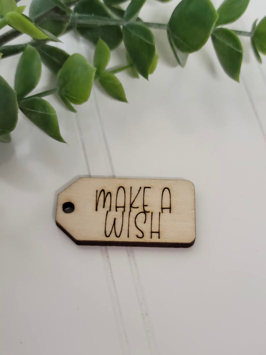 Make a wish wooden tag