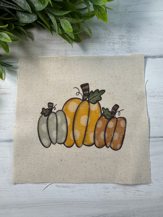 Polka dot pumpkins 5” patch