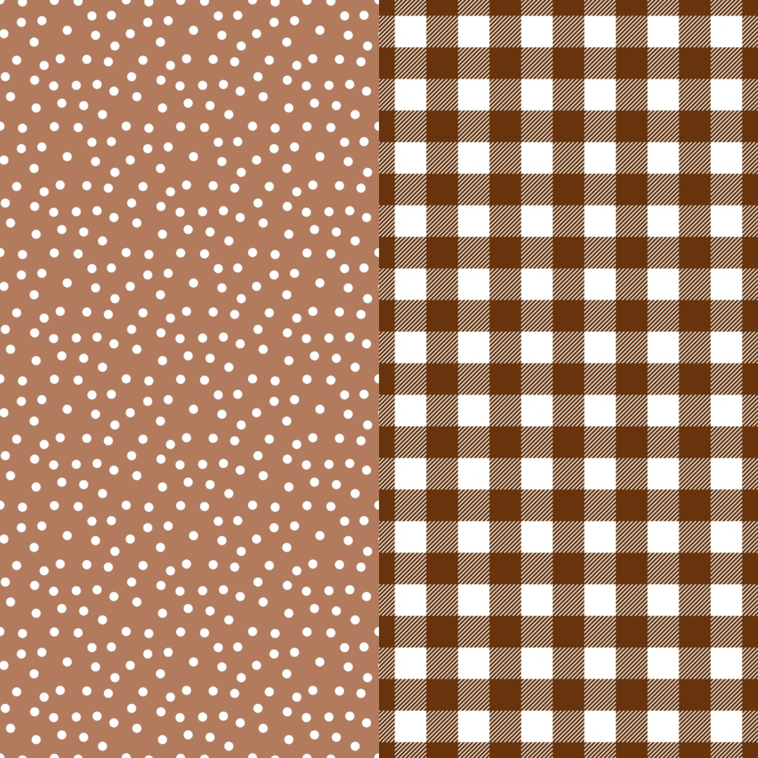 Brown printed felt sheets
