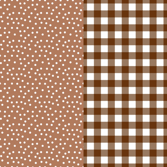 Brown printed felt sheets