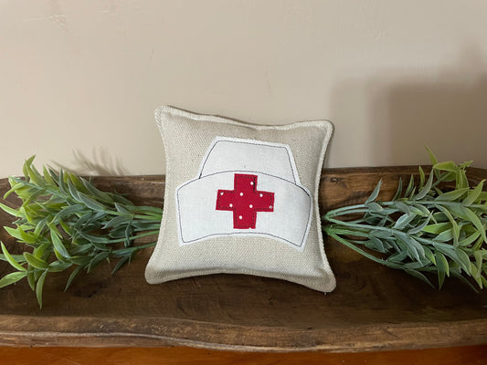 Nurse cap mini pillow