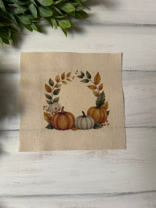 Pumpkin wreath 5” patch
