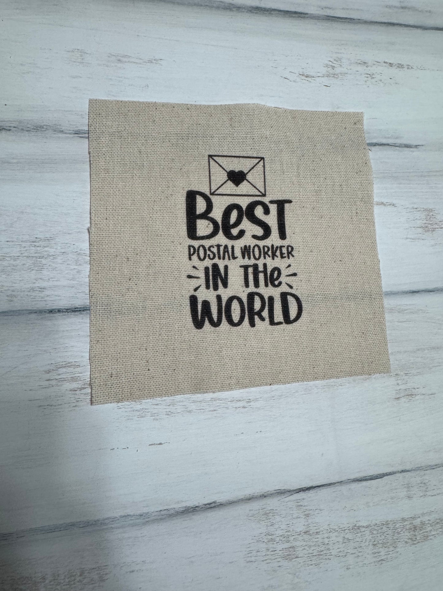 Best postal worker 5” patch