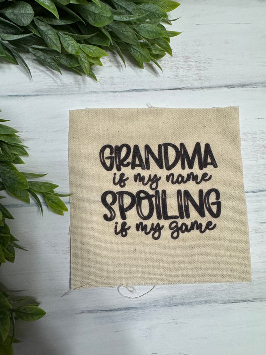 Grandma is my name 5” patch
