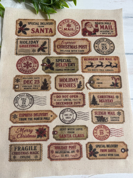 Special delivery & more sheet of words