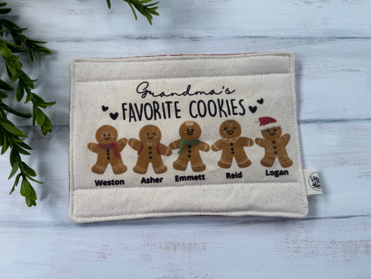 Grandma’s cookies mug rug- personalized up to 6 cookies
