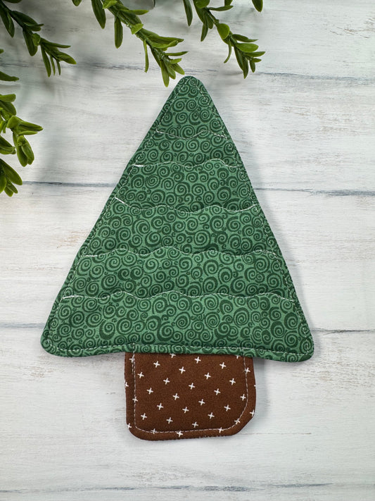 Quilted tree coasters