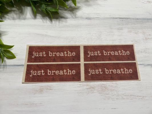 Just breathe mini prints set of 4