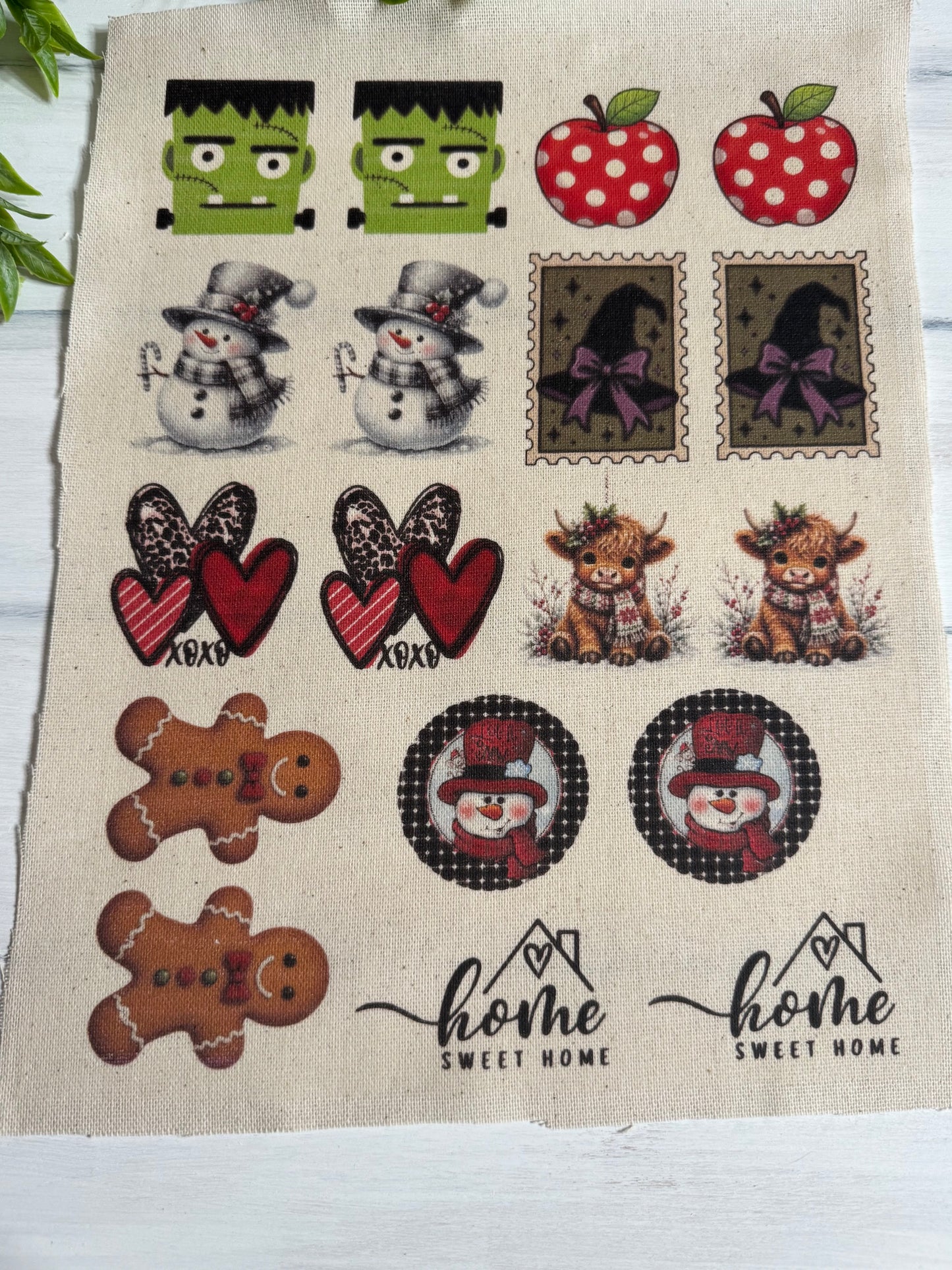 Seasonal minis 2 sheet of prints