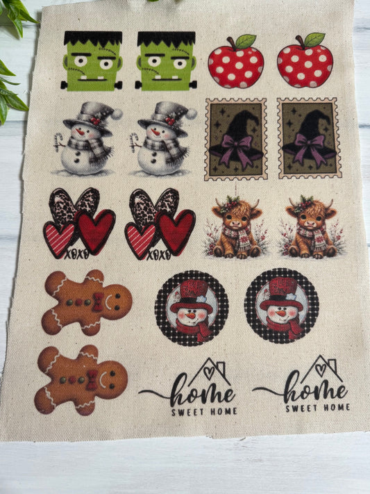 Seasonal minis 2 sheet of prints