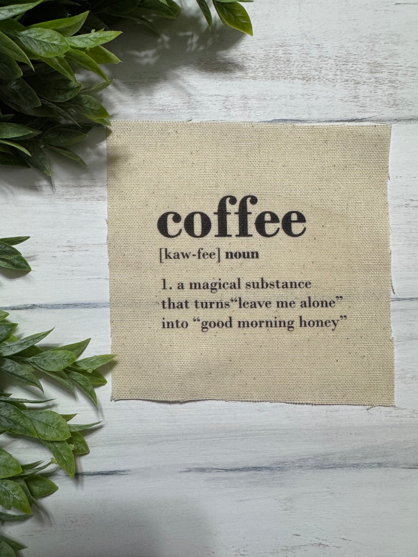 Coffee definition 5” patch