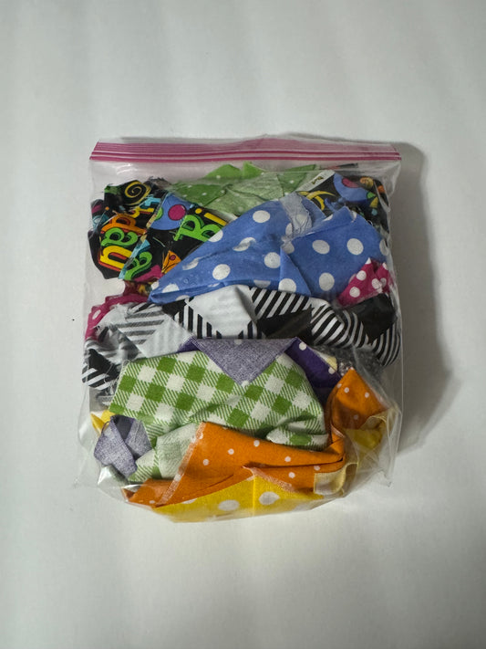 Colorful Happy birthday scrap fabric mix