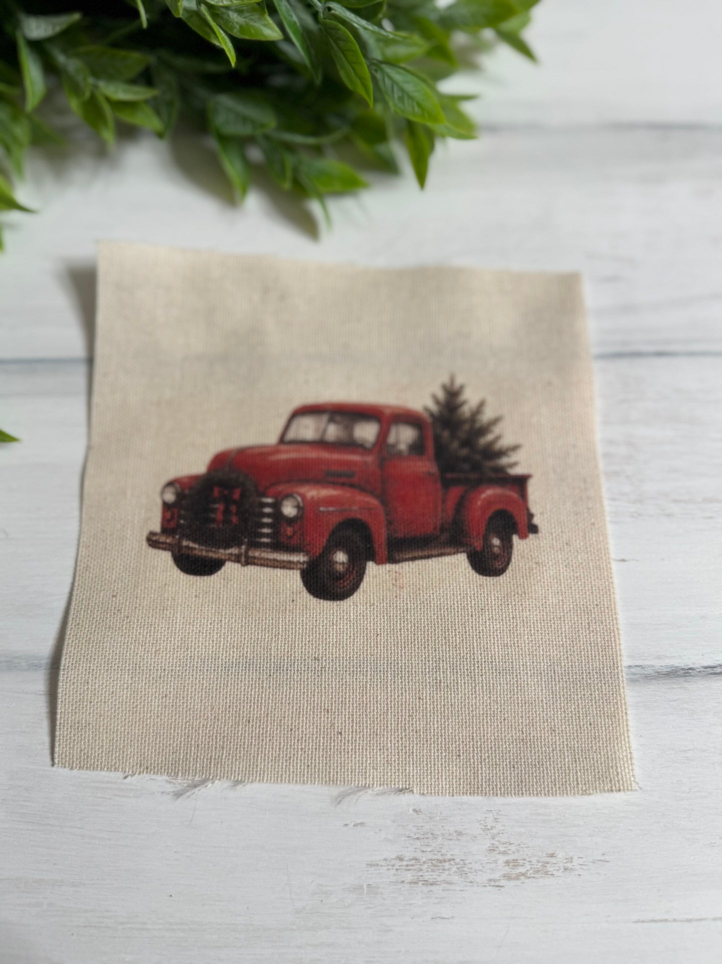 Red truck 5” patch