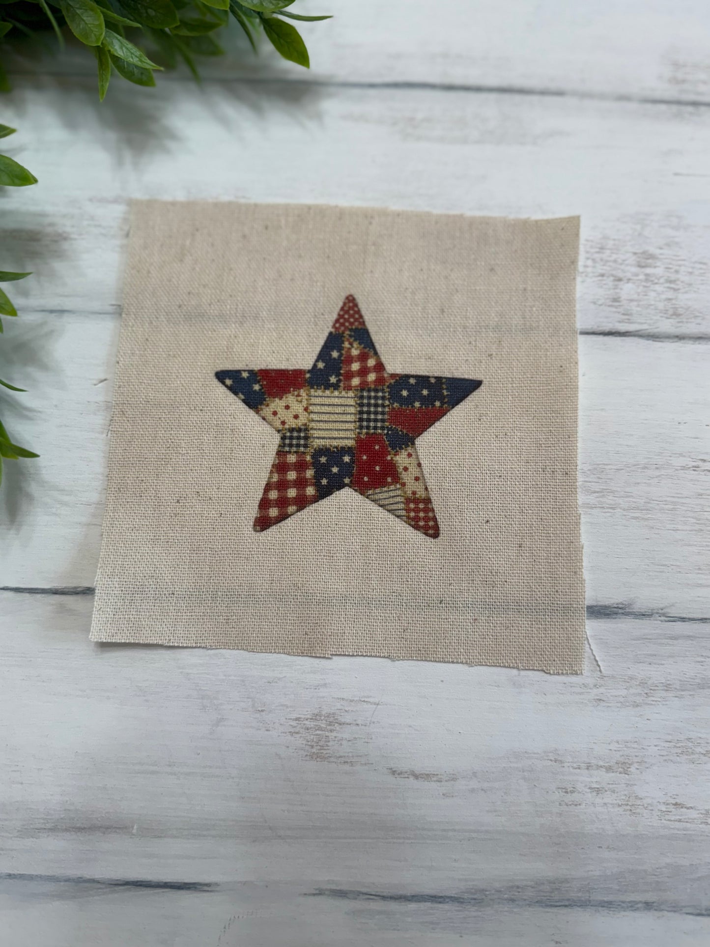 Tiny patchwork star 5” patch