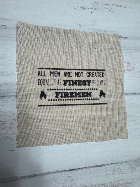 The finest become firefighters 5” patch