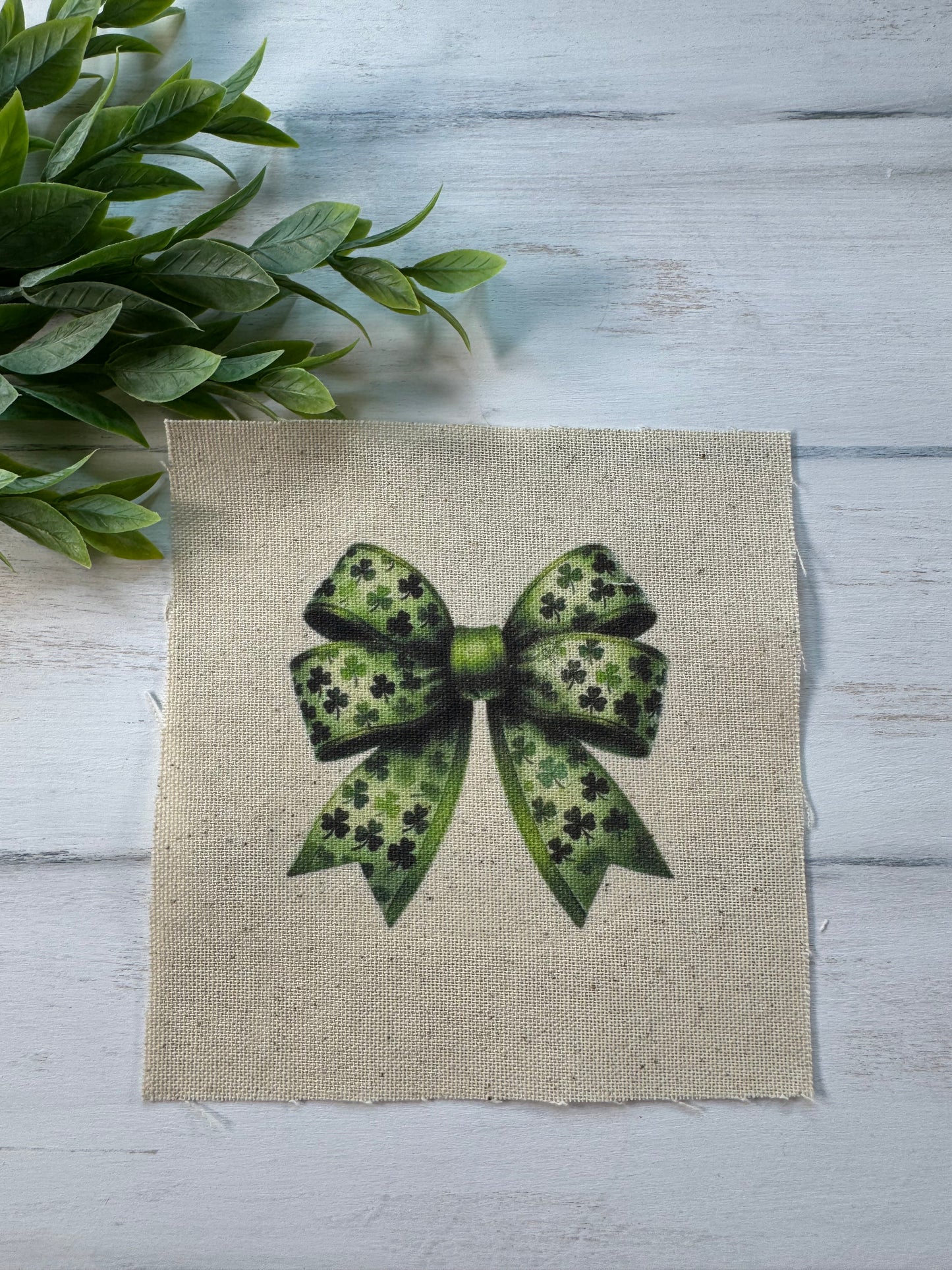 Shamrock bow 5” patch