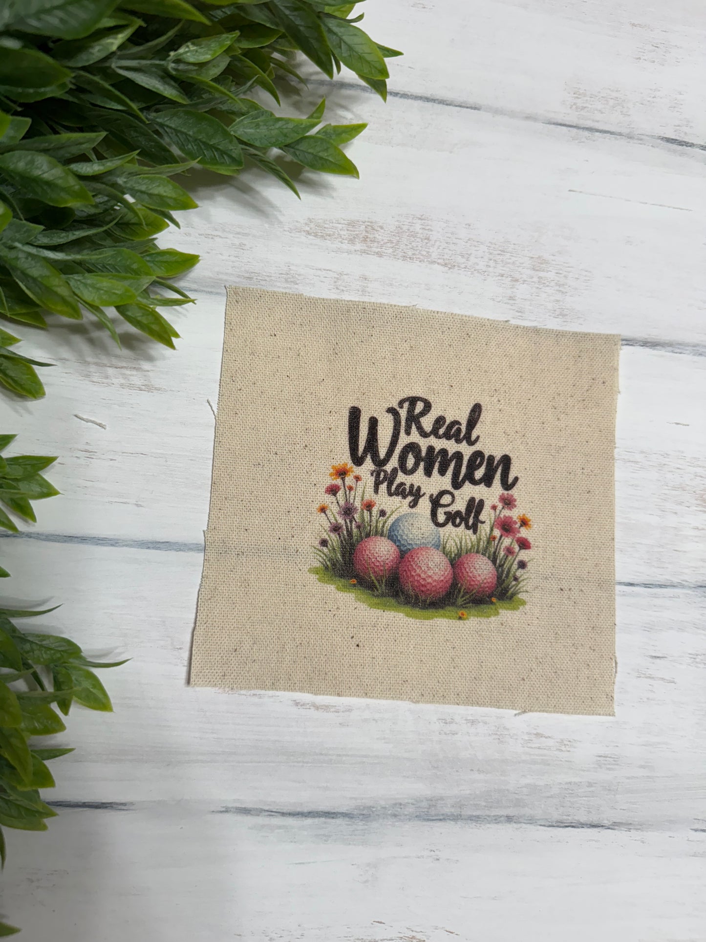 Real women play golf 5” patch