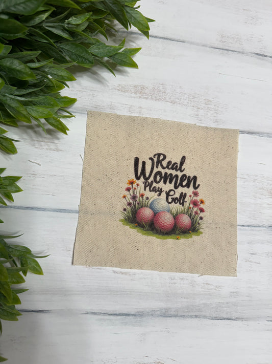 Real women play golf 5” patch