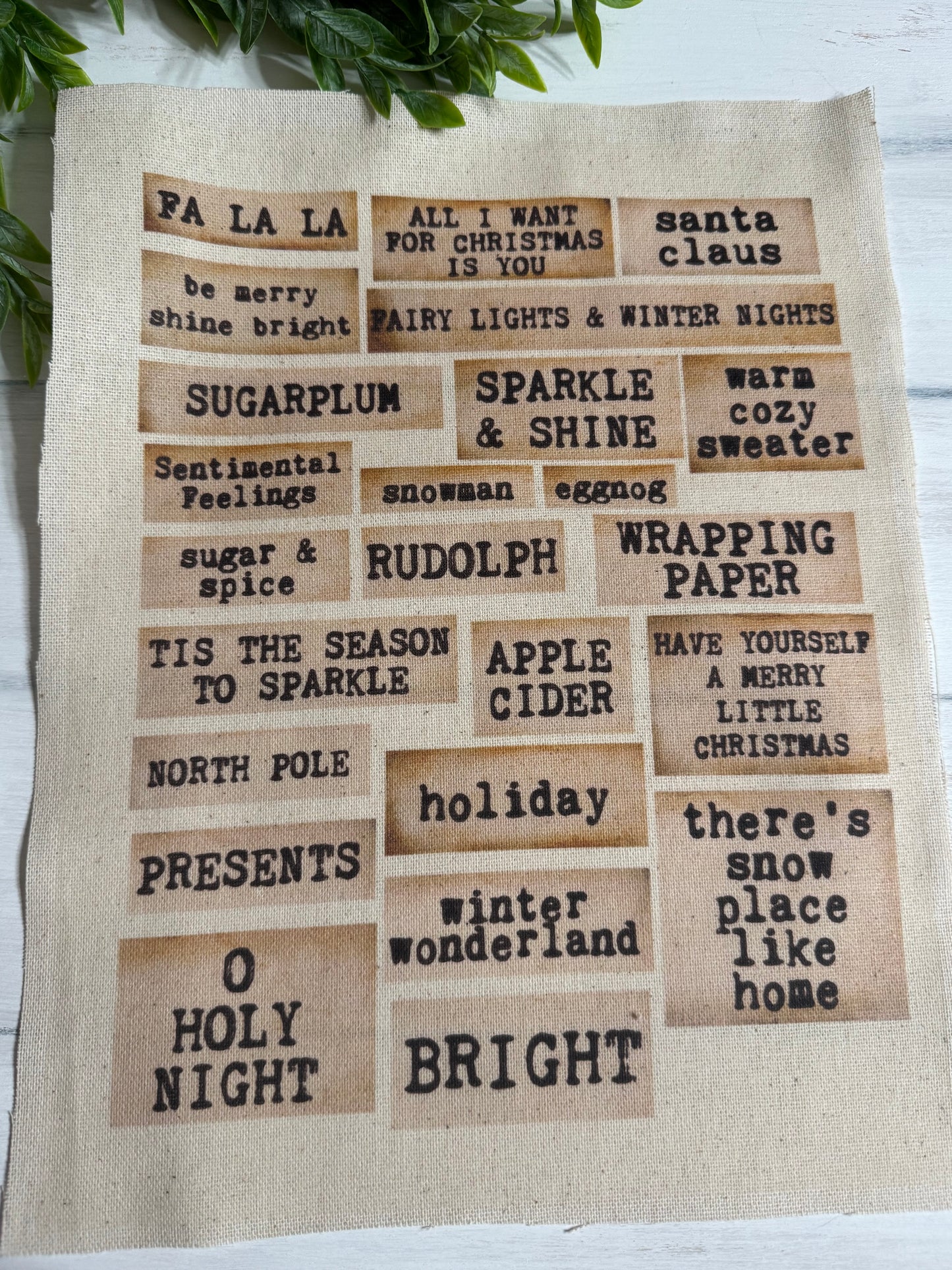 Fa la la & more sheet of words