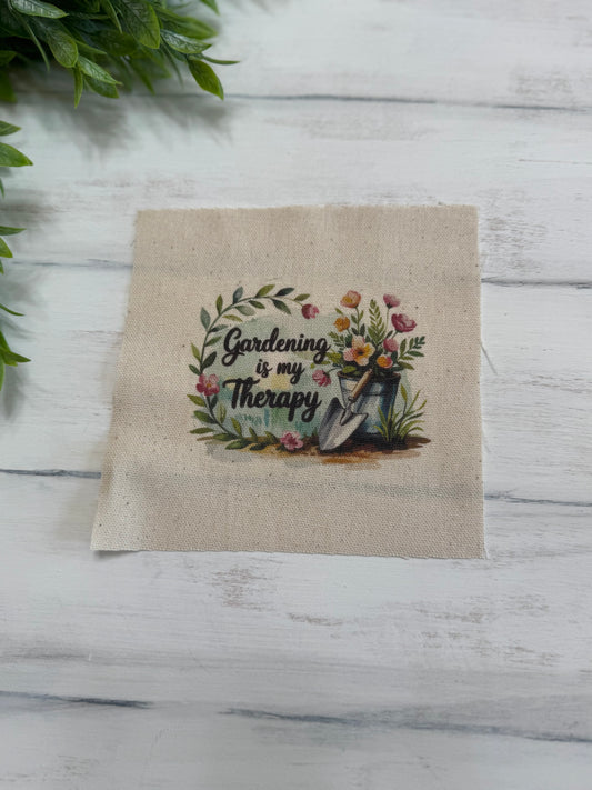 Gardening is my therapy 5” patch