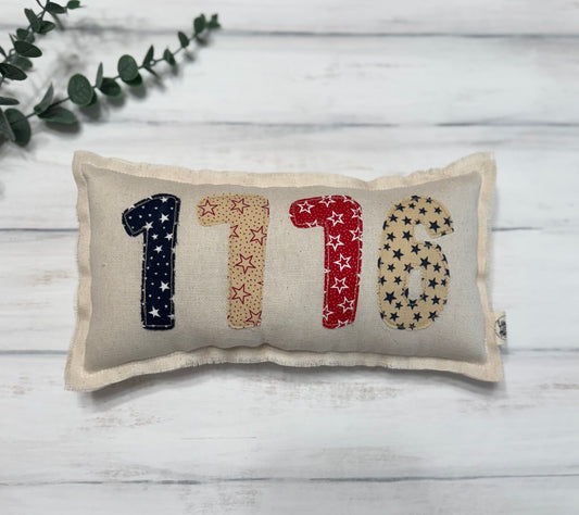 1776 5” X 9” mini pillow