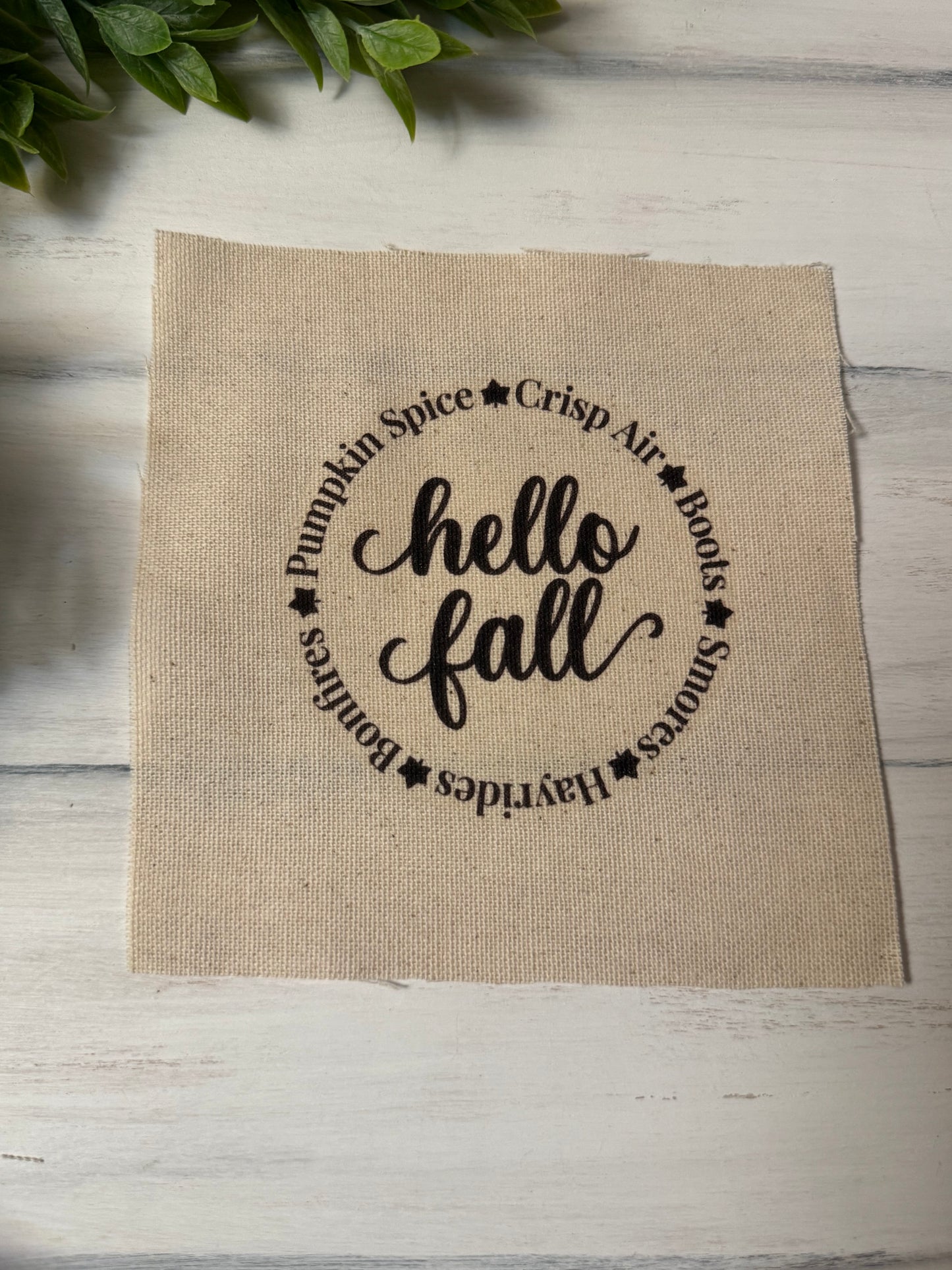 Hello fall 5” patch