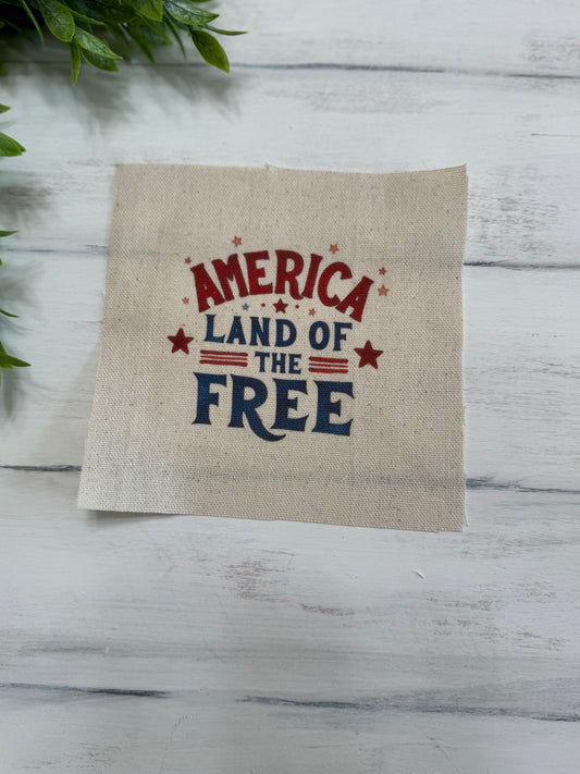 America Land of the free 5” patch