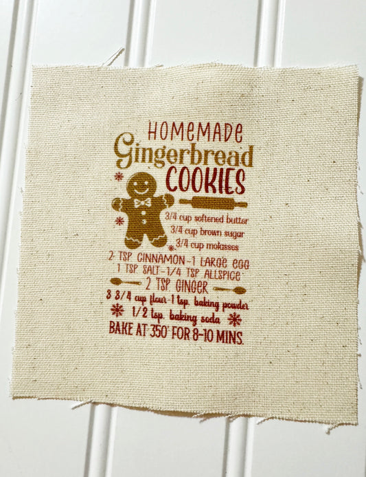 Gingerbread Cookies 5” patch