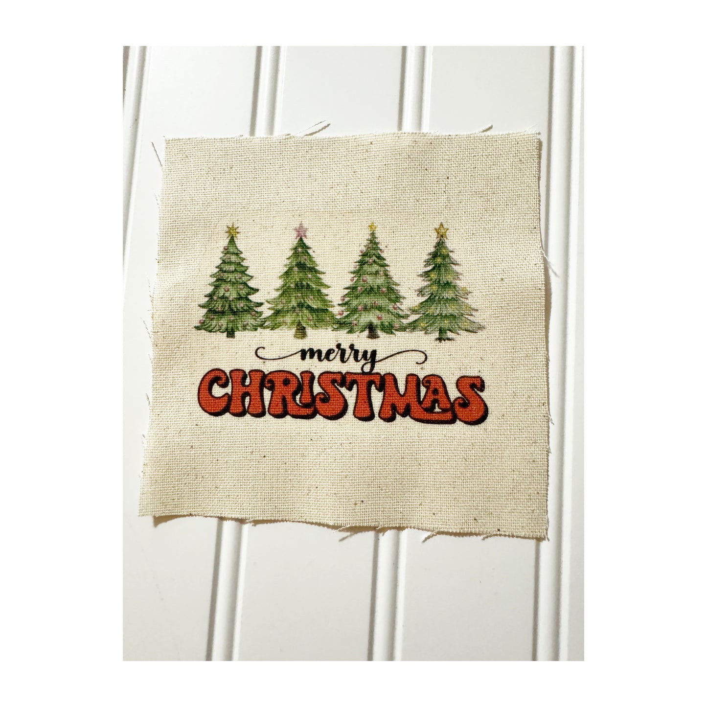 Merry Christmas trees 5” patch