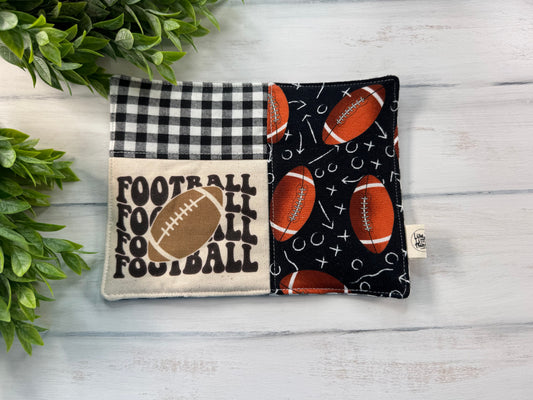 Football mug rug