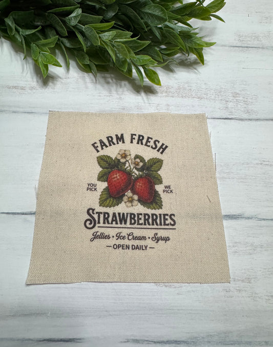 Farm fresh strawberries 5” patch