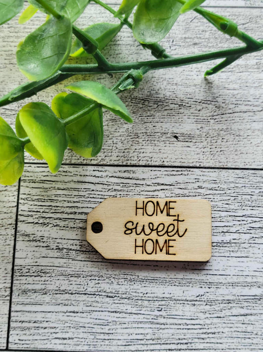 Home sweet home (NEW) wooden tag