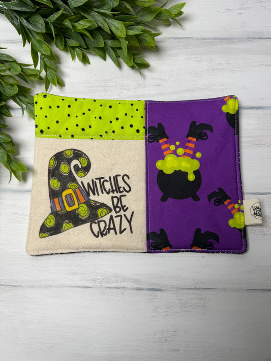 Witches be crazy mug rug