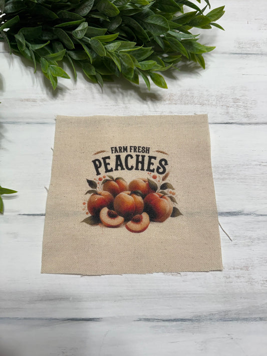 Farm fresh peaches 5” patch